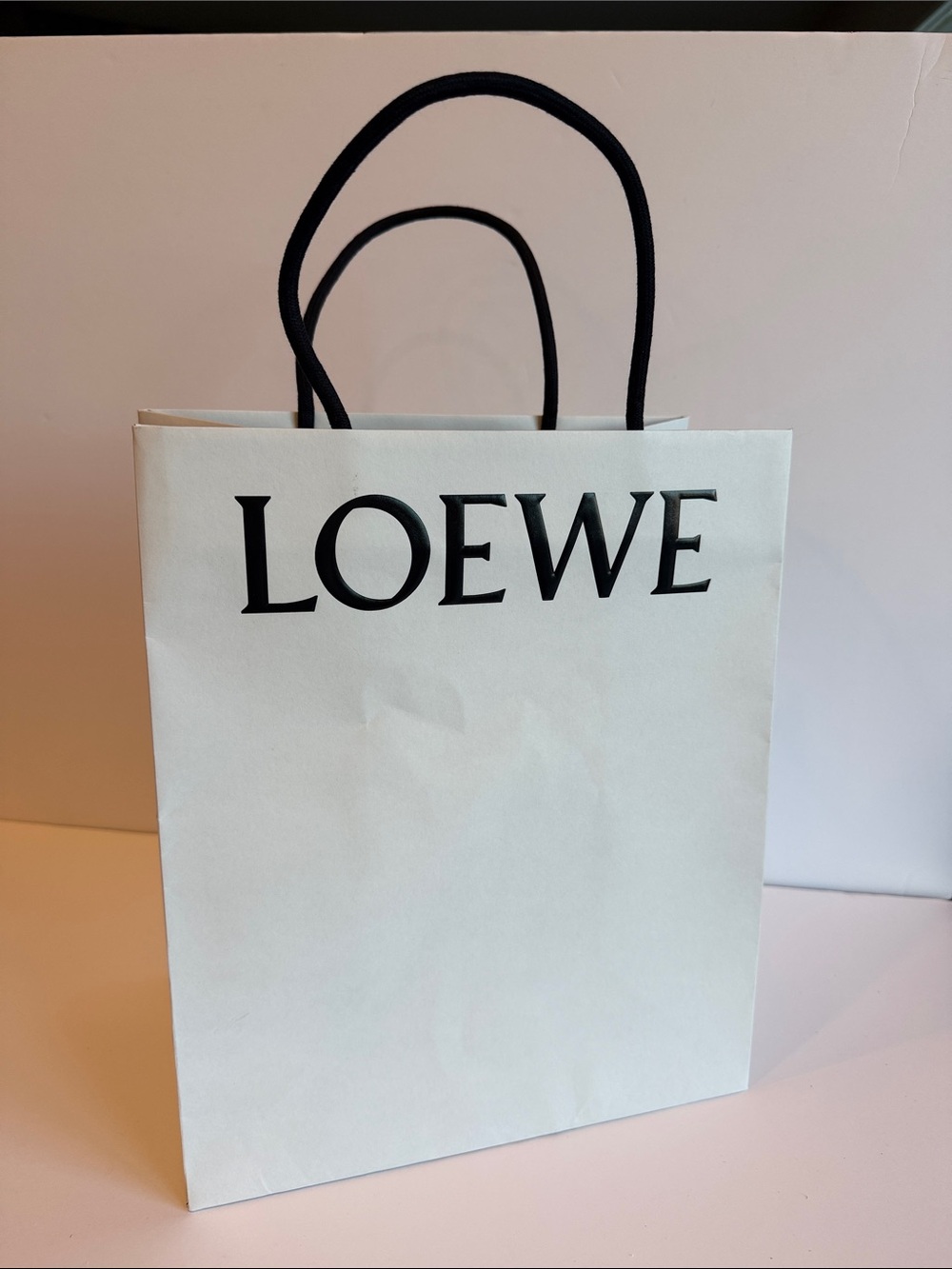 LOEWE | White Tall Paper Shopping Bag